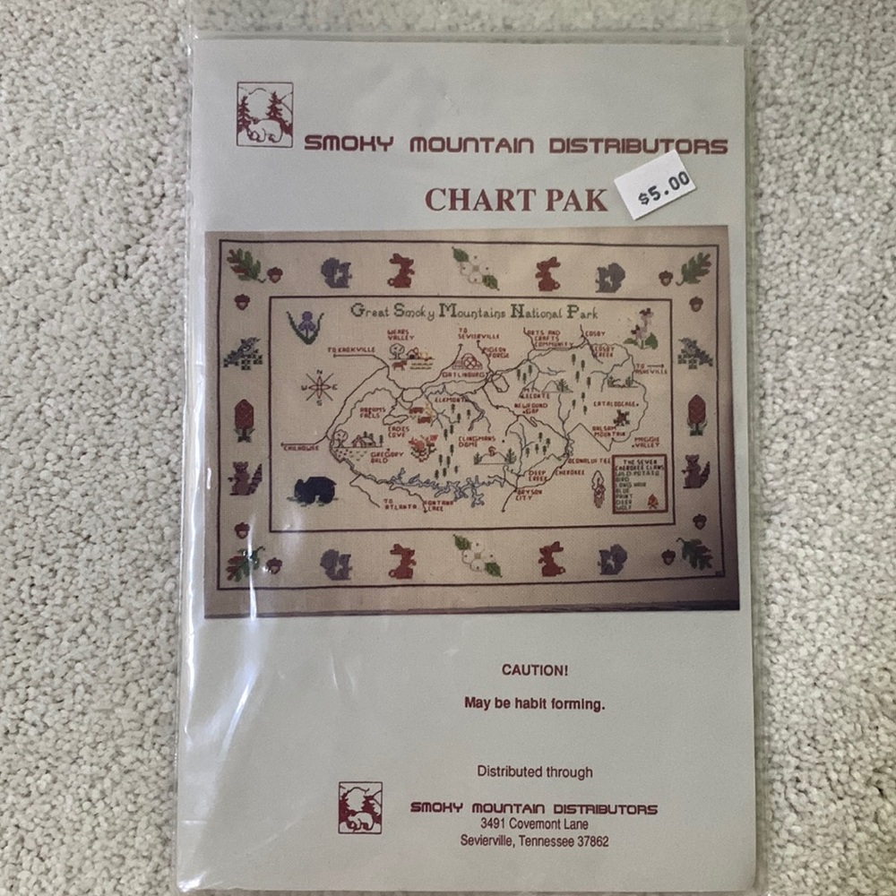 Smoky Mountain Distributors “Great Smoky Mountains National Park” Cross Stitch